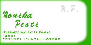 monika pesti business card